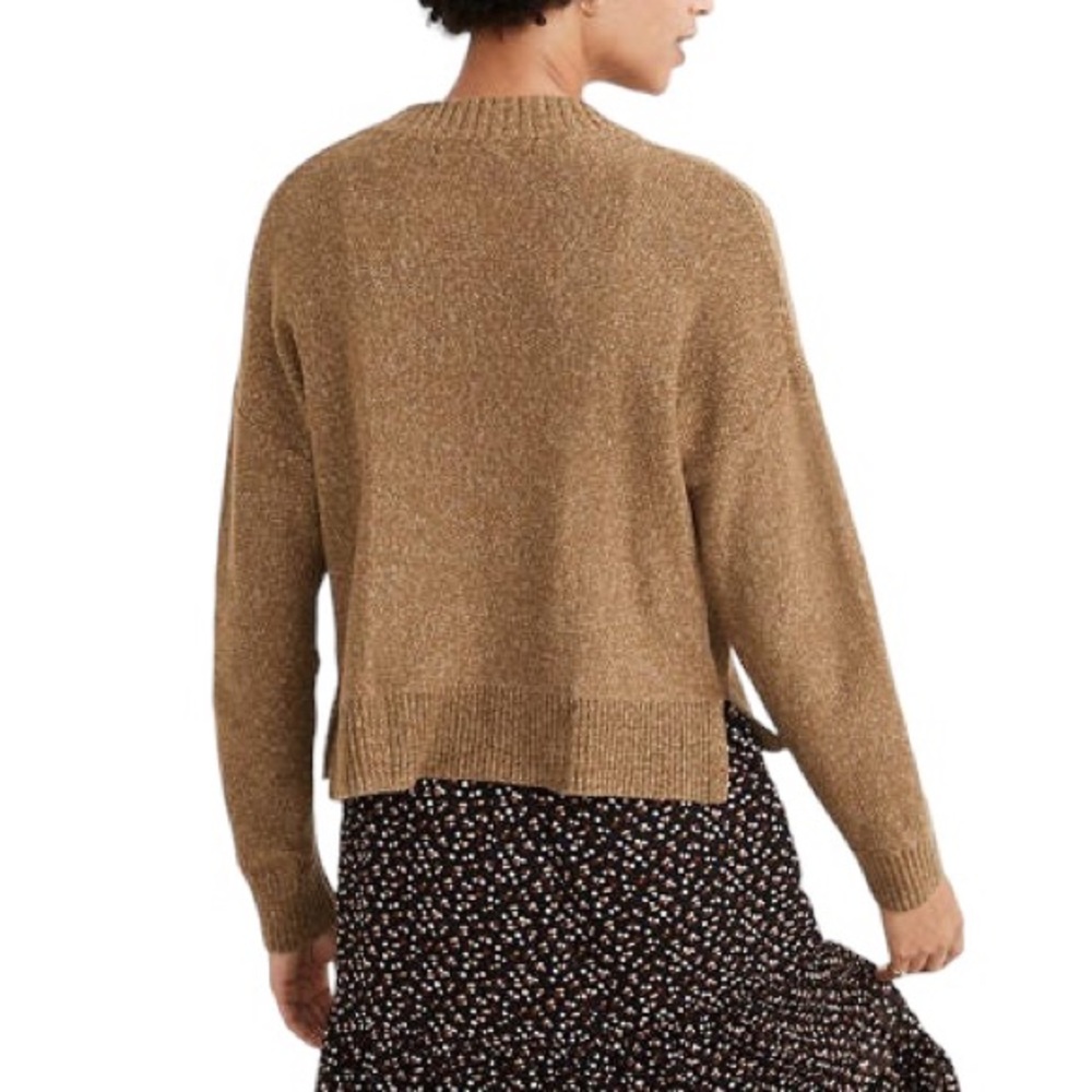 Madewell Broadway Marled Olive Green Cropped Cardigan - XS - Picture 2 of 16